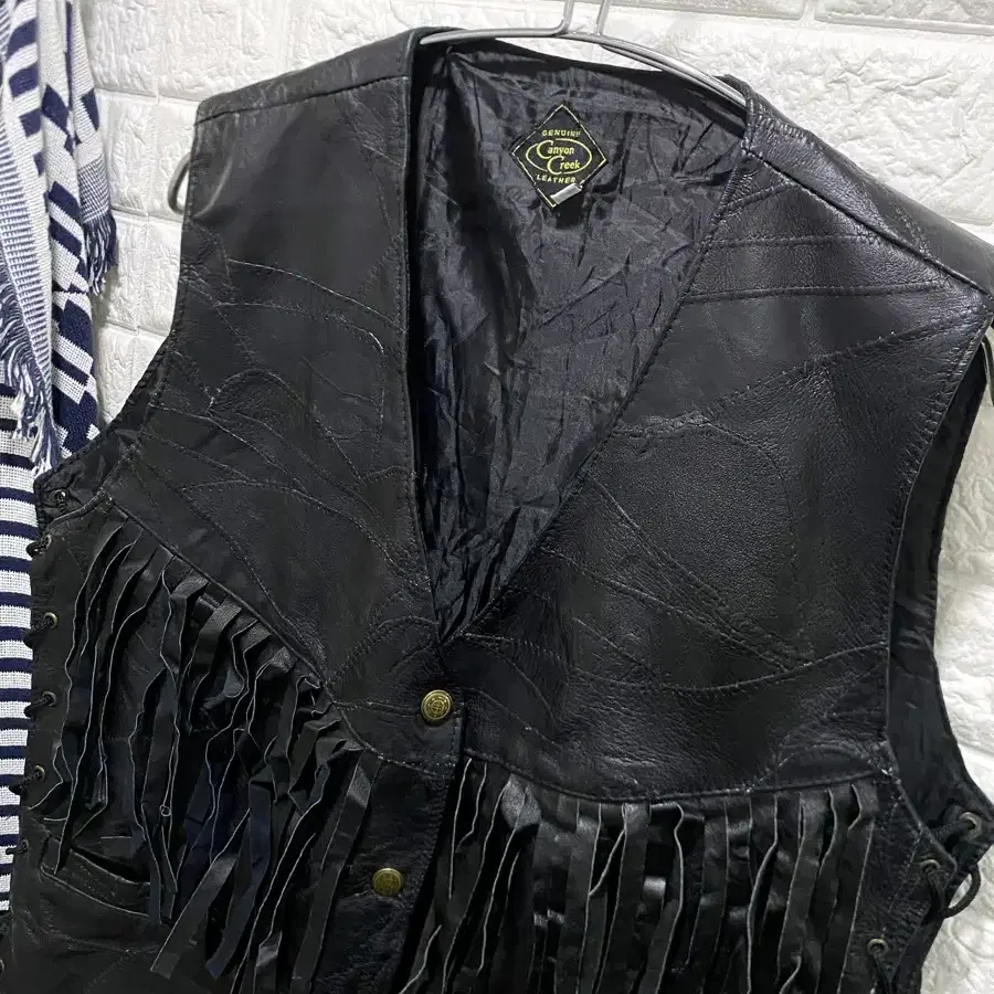 Vintage Fringe Leather Vest