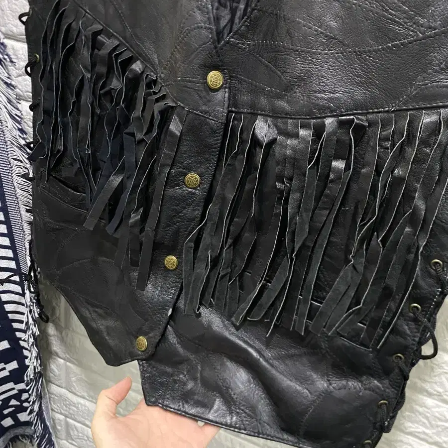 Vintage Fringe Leather Vest