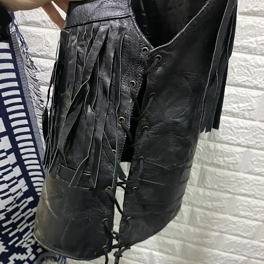 Vintage Fringe Leather Vest