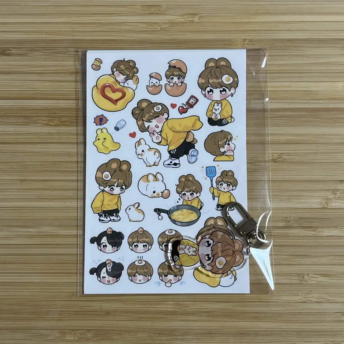 bangtan jungkook sticker keyring benny nim baba nim lew max nim