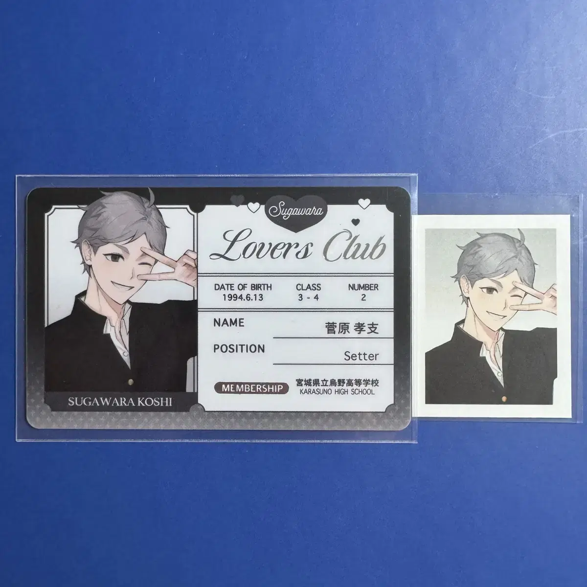 Haikyuu Limumu Lovers Club Student ID Photo Proof Suga