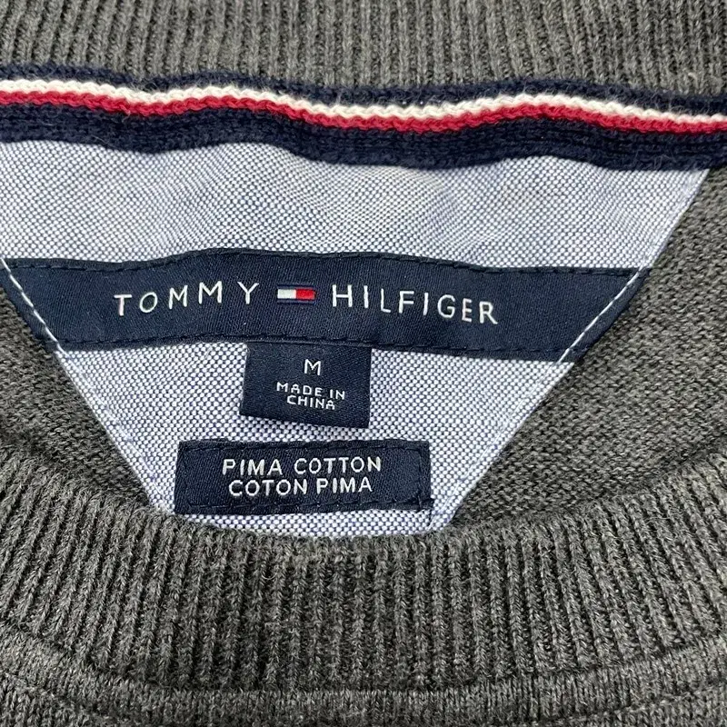 M TOMMY HILFIGER 타미힐피거 니트 크롭 리메이크