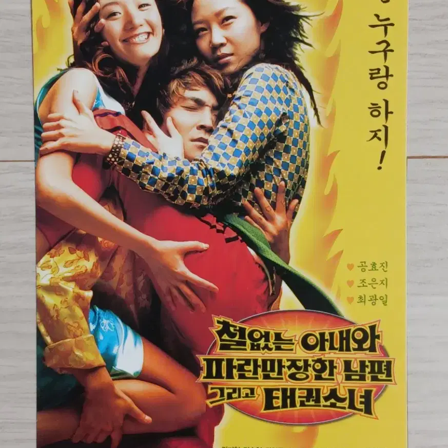 공효진 조은지 철없는아내와파란만장한남편그리고태권소녀 엽서(2002년)