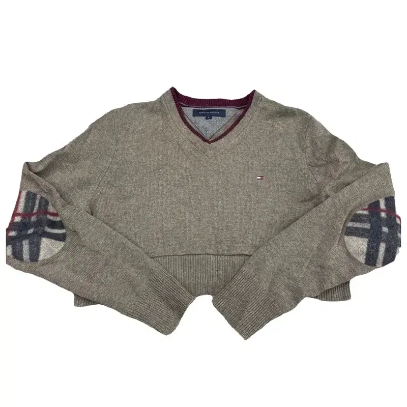 TOMMY HILFIGER Tommy knit crop remake