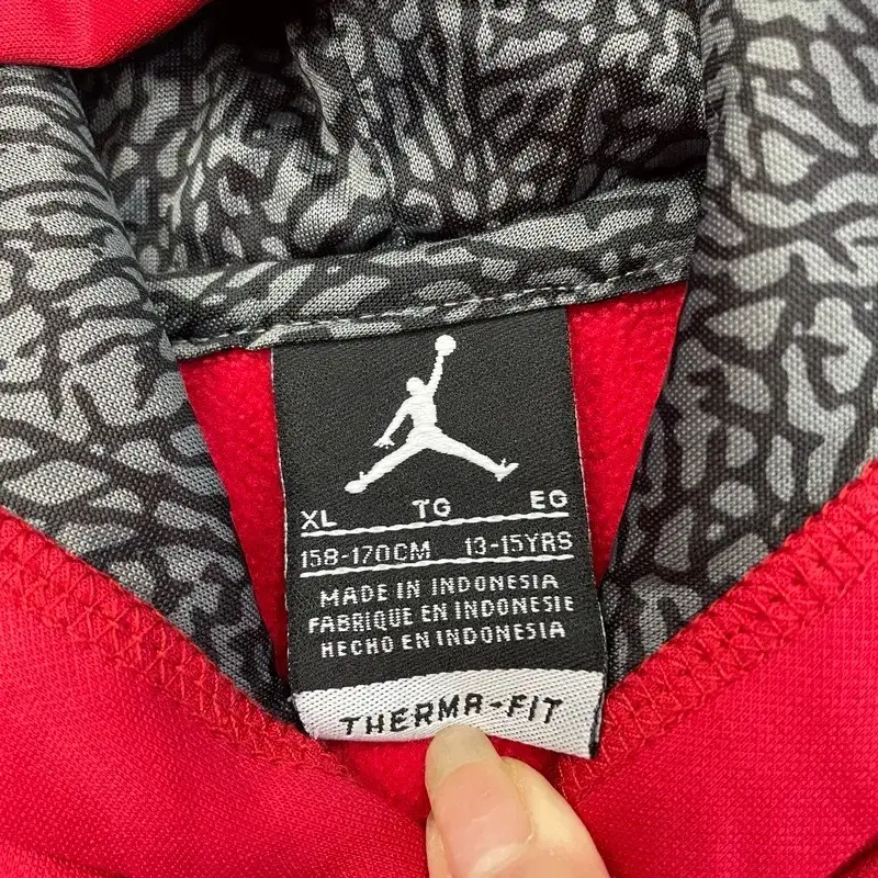 XL JORDAN 조던 빅로고 후드티 크롭 리메이크