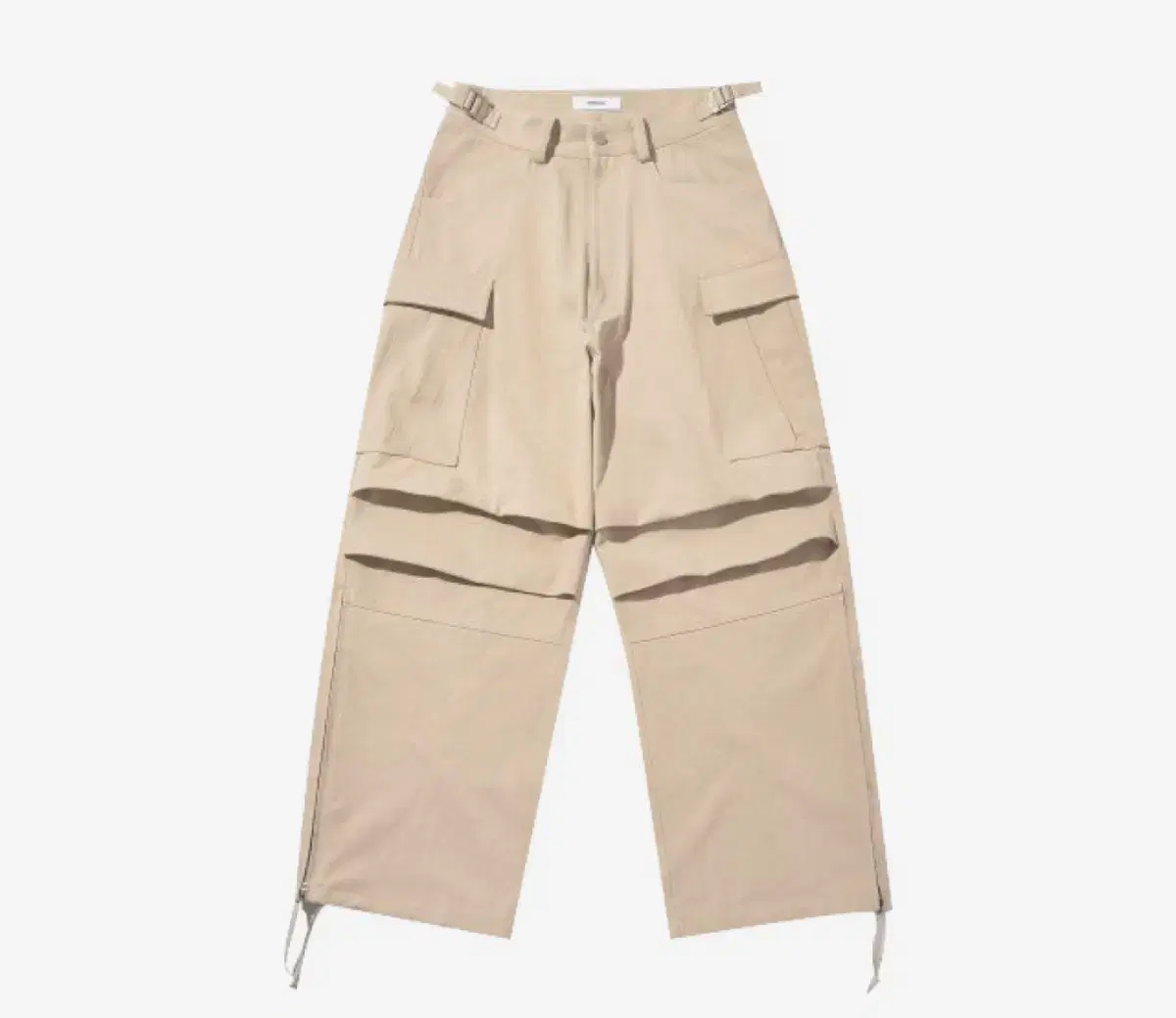 [2] Non-Nodal Side-Zip Cargo Pants Beige