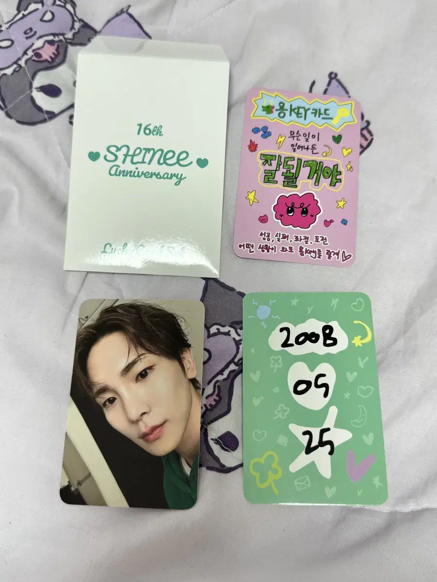 Shinee key kim kibum 16th Anniversary Lucky kard sets for sale