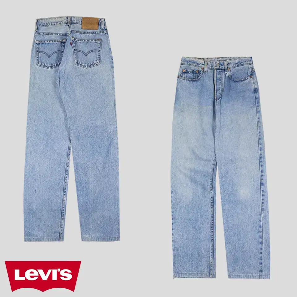 Levis 555 00s Light Wash Button Fly Straight Fit Heavy Ones Jeans