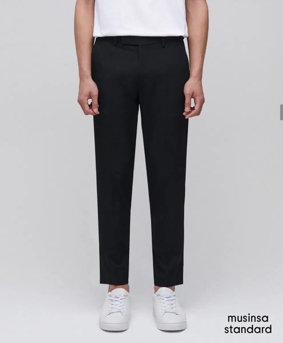 No Gentleman Skinny Hidden Banding Cropped Slacks