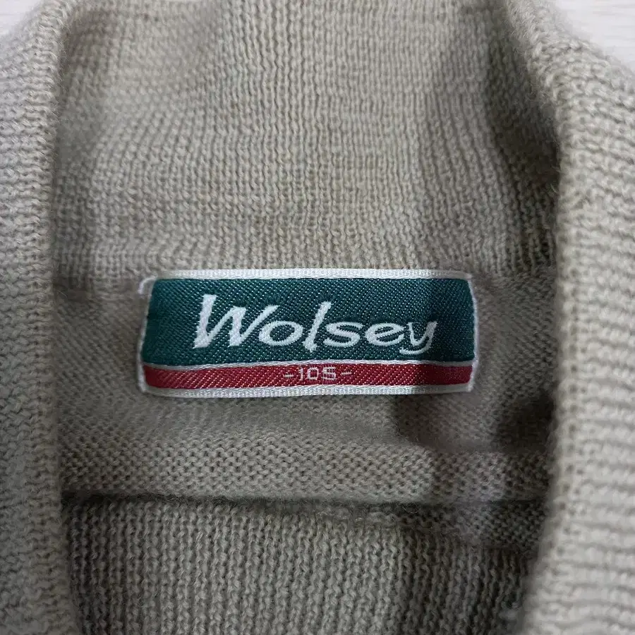 XL105 Wolsey Kor 울 반 목폴라 골프 스웻셔츠 XL-321