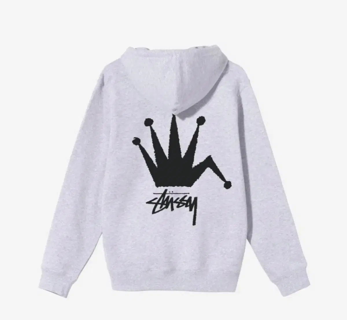 Stussy Vent Crown HoodZip-up Ash Gray M