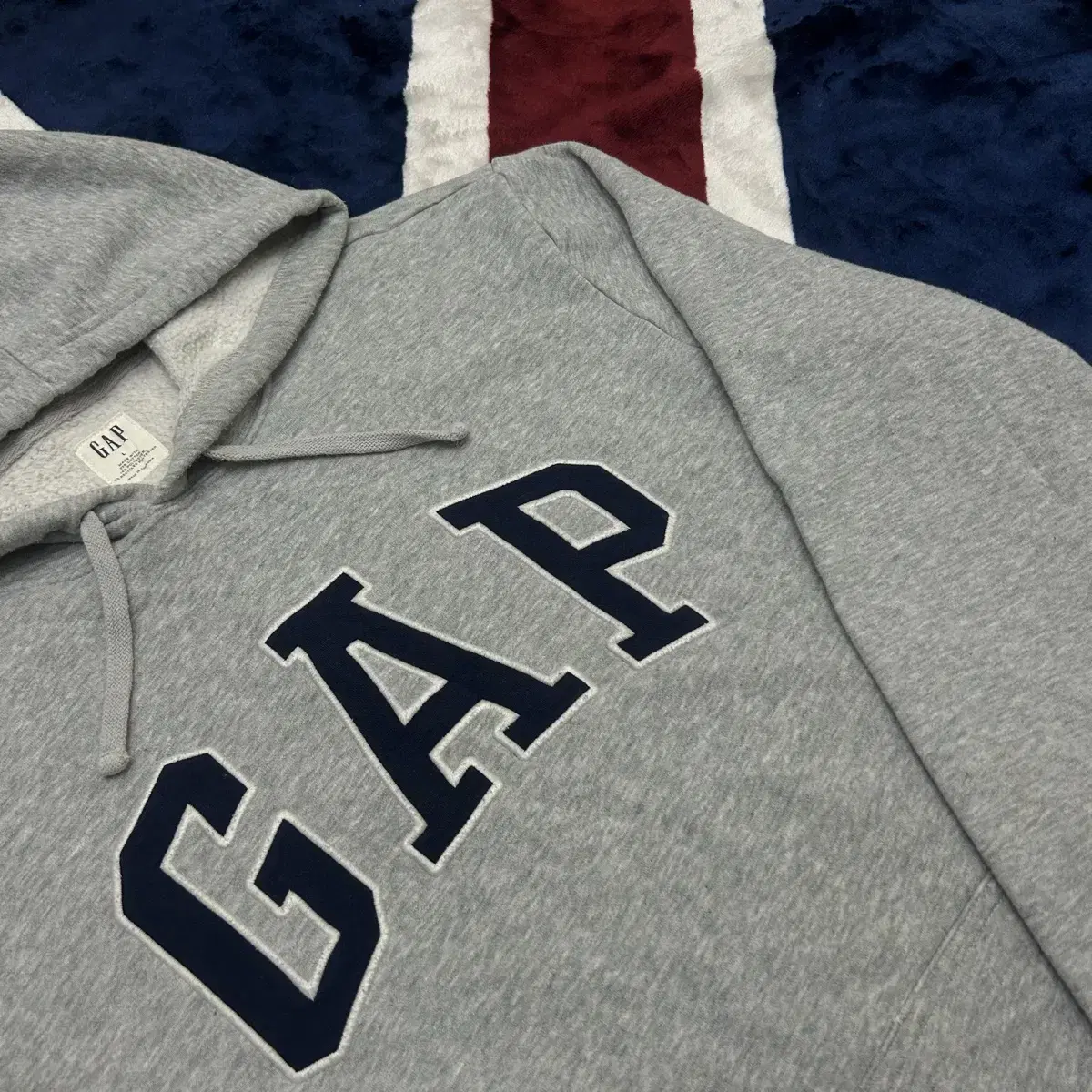 [true to size XL]GAP Hoodie/Gray/Brushed