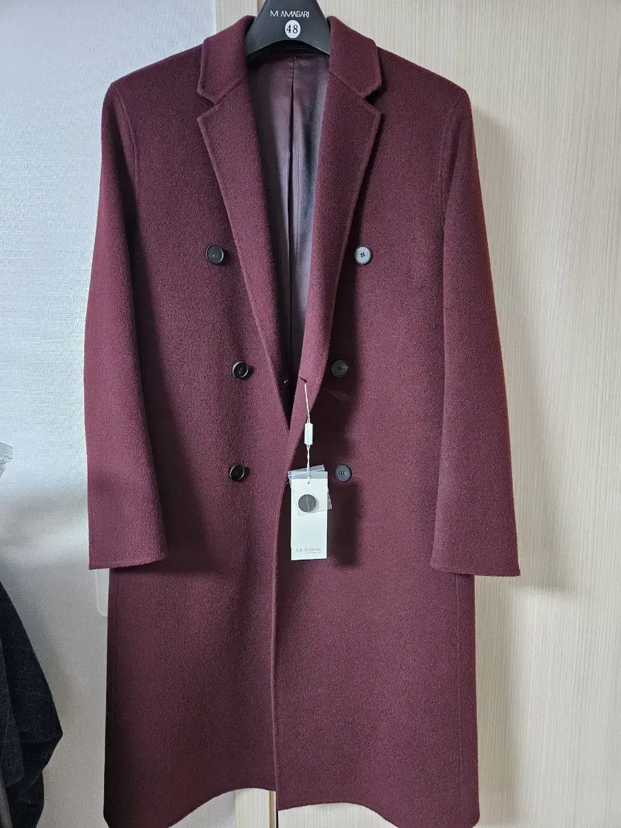 Mamagari Handmade Wine Double Coat