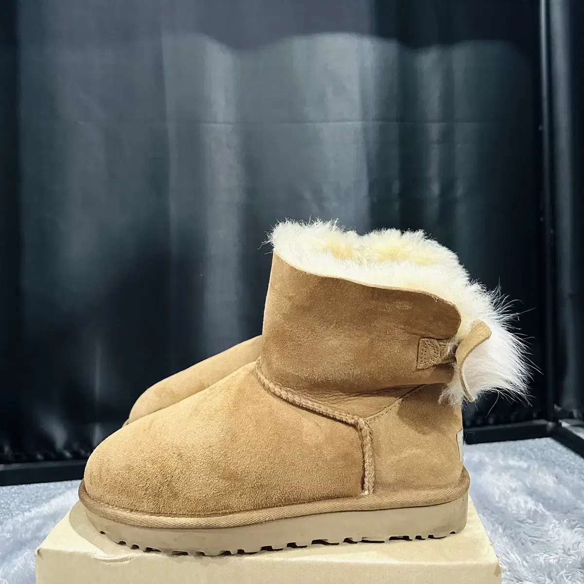 UGG 어그 부츠 여성 여자 신발 플로프 보우 250