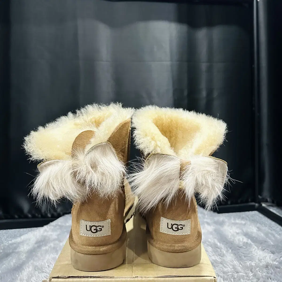 UGG 어그 부츠 여성 여자 신발 플로프 보우 250