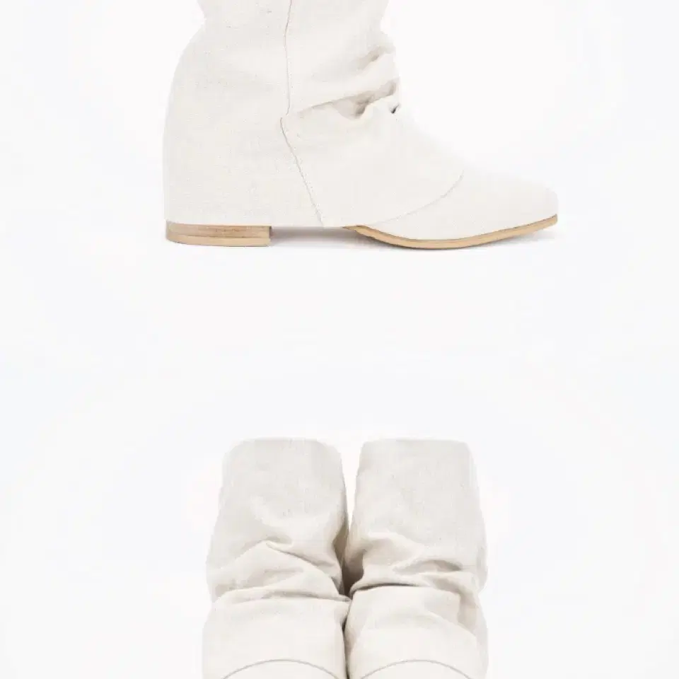 택포)쓰리투에이티 linen wrinkle boots (240)