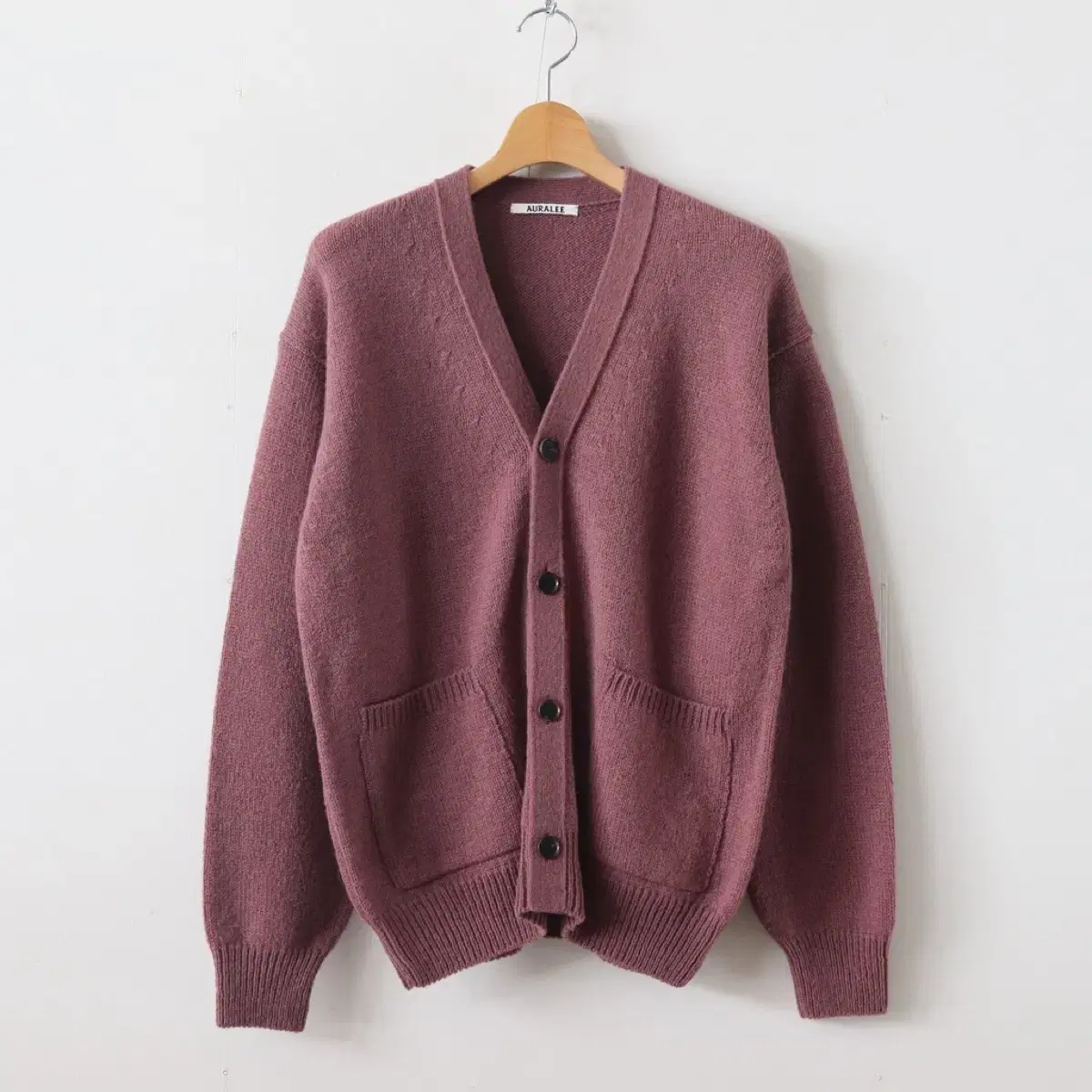 (3) Orari Wool Cardigan Burgundy