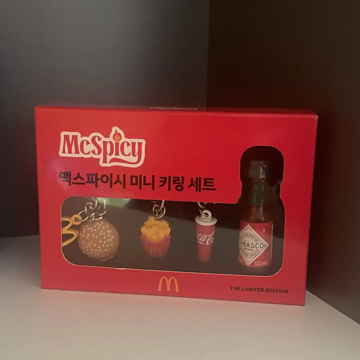 맥도날드 맥스파이시 미니 키링 세트