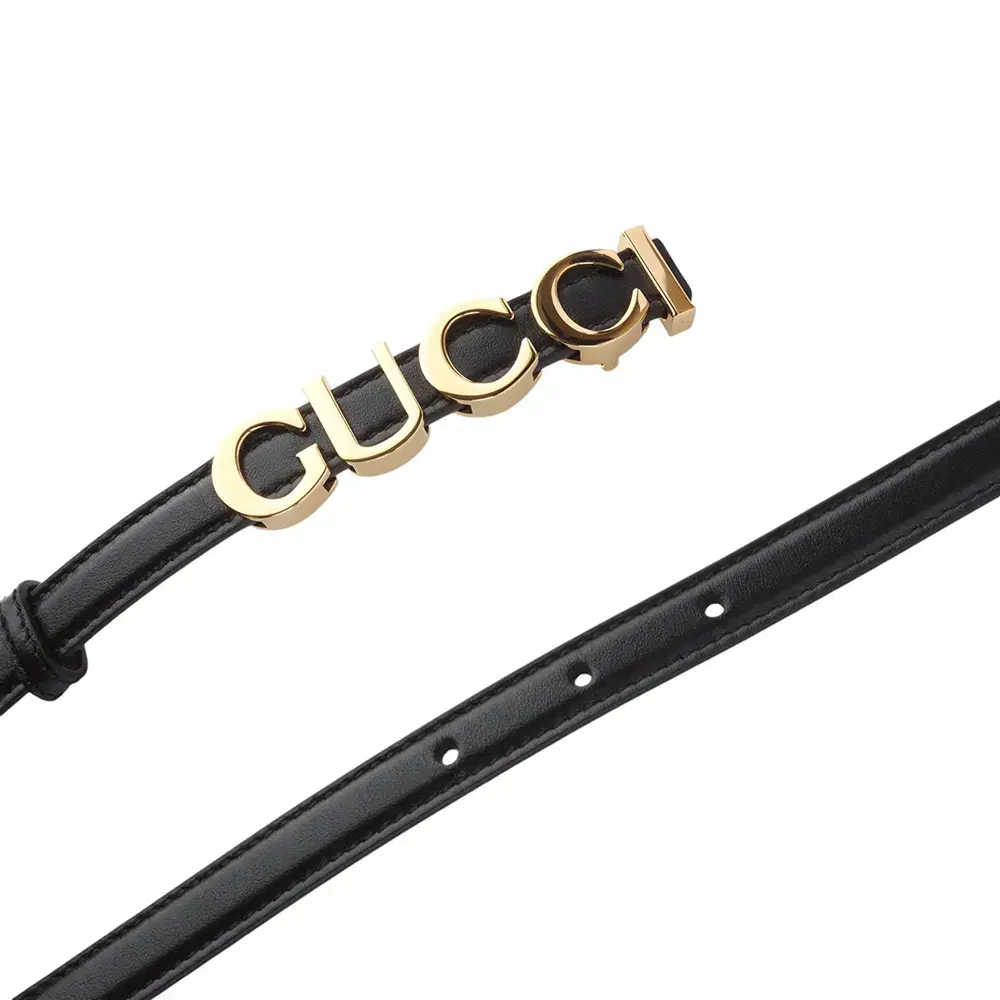 구찌 751602 GUCCI 금장 이니셜 씬 여성벨트 80 33578Y