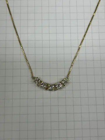18K 금 다이아몬드 베네치아 목걸이