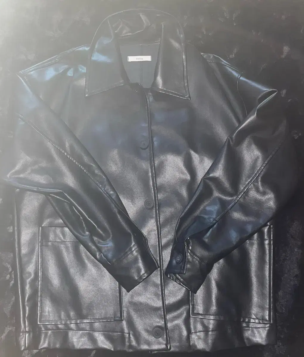 (New) Leather Jacket M Oversized