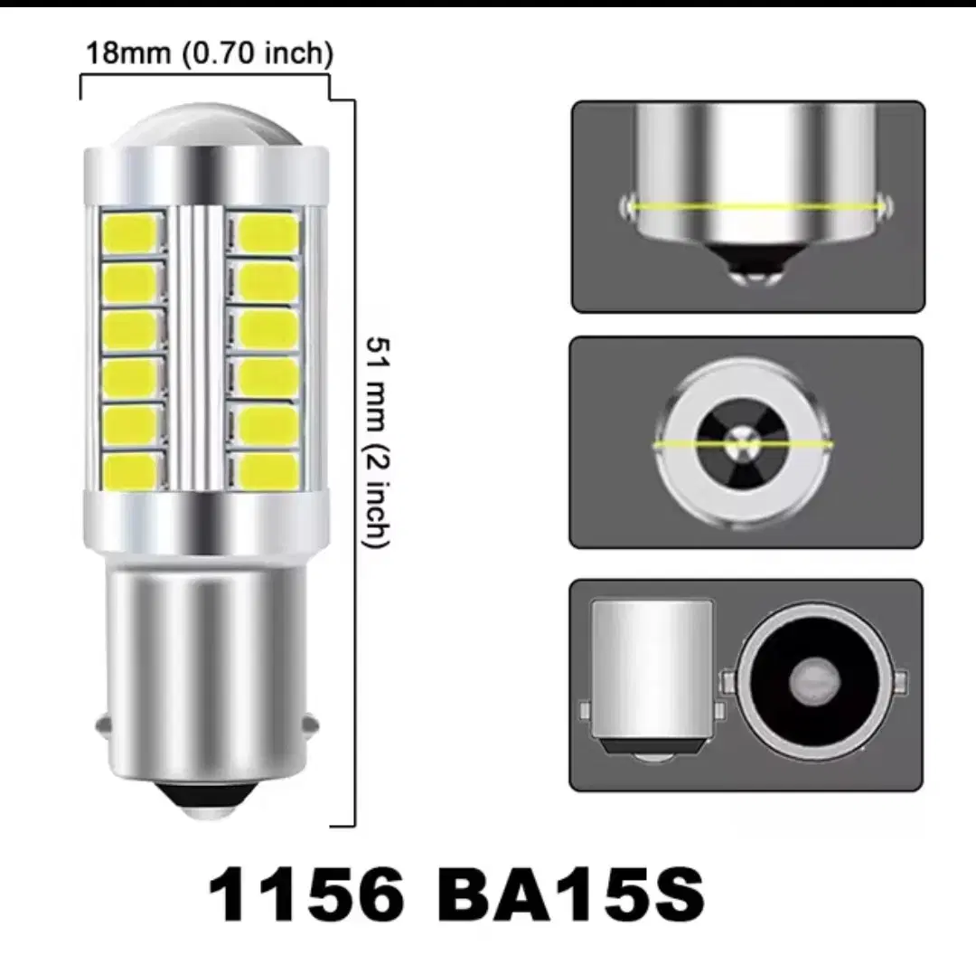 1156. BA15S  12~24v 겸용 트럭 버스용 LED 전구