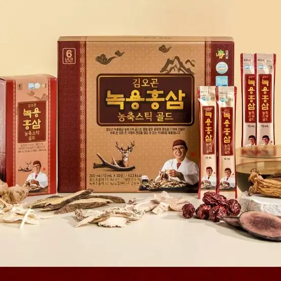 번개최저가 김오곤  녹용홍삼 농축스틱 골드 30포X1박스7900원