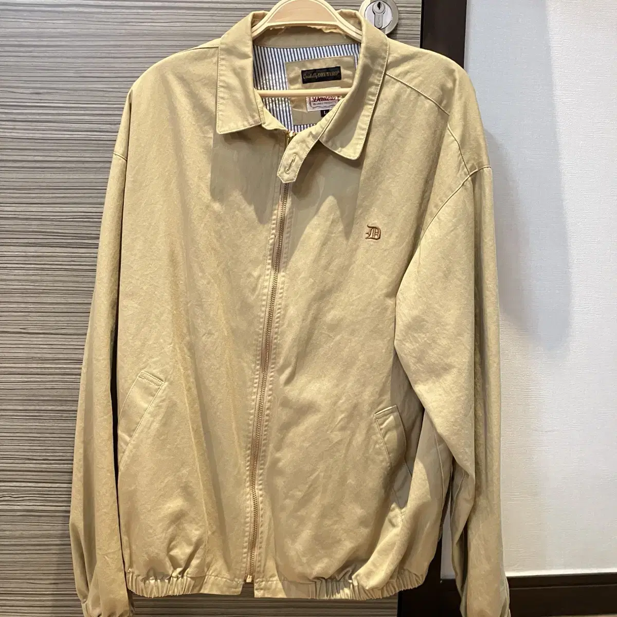 듀테로 Old 'D' Swing Top Jacket Beige (L)