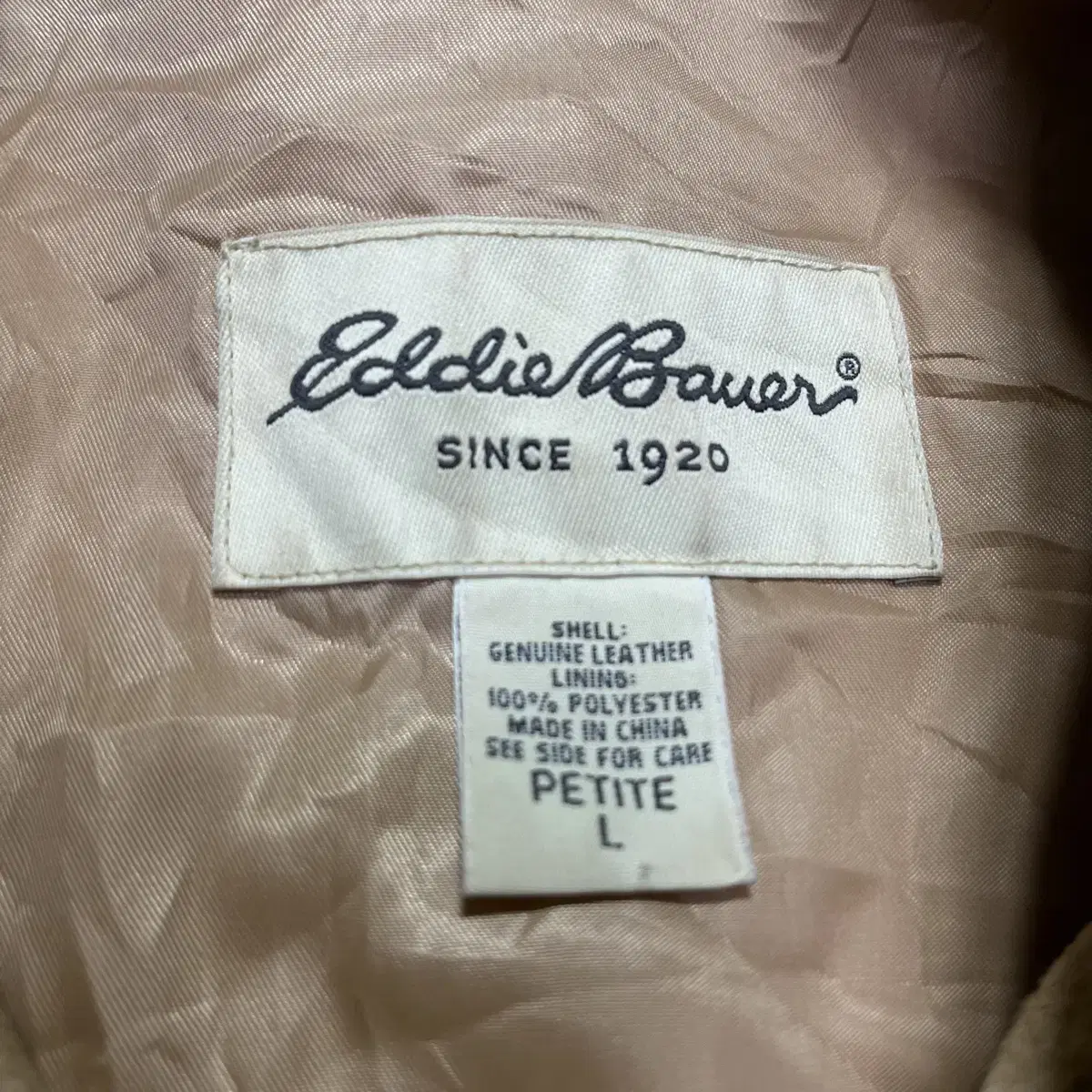 90s Eddie bauer genuine Leather 에디바우어