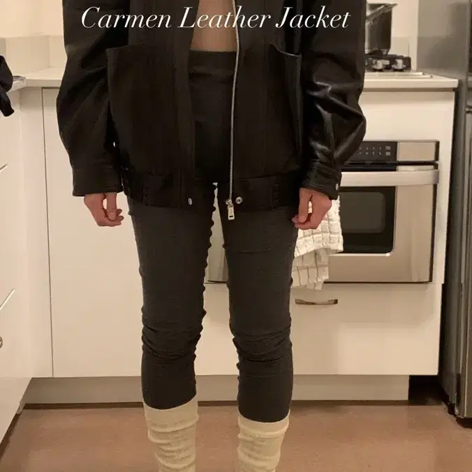 새상품 ribbonbit Carmen Leather Jacket 레더자켓