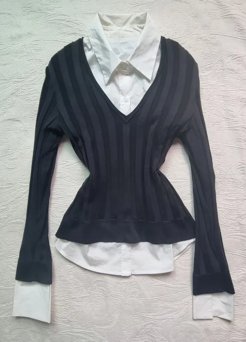 Vintage geek chic striped top