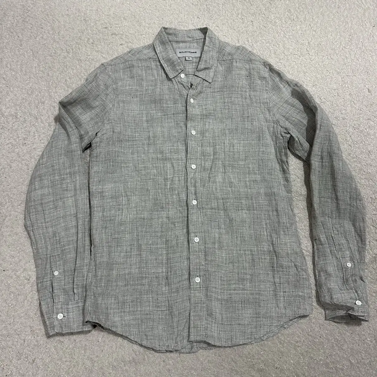 Solid Homme Linen Shirt 95