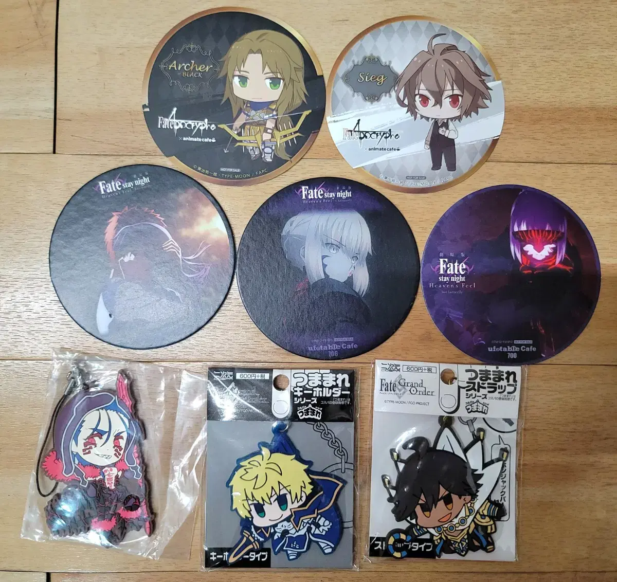 Fei Stay Night & Apokrypha Coaster, Pego Tsumamare Goods