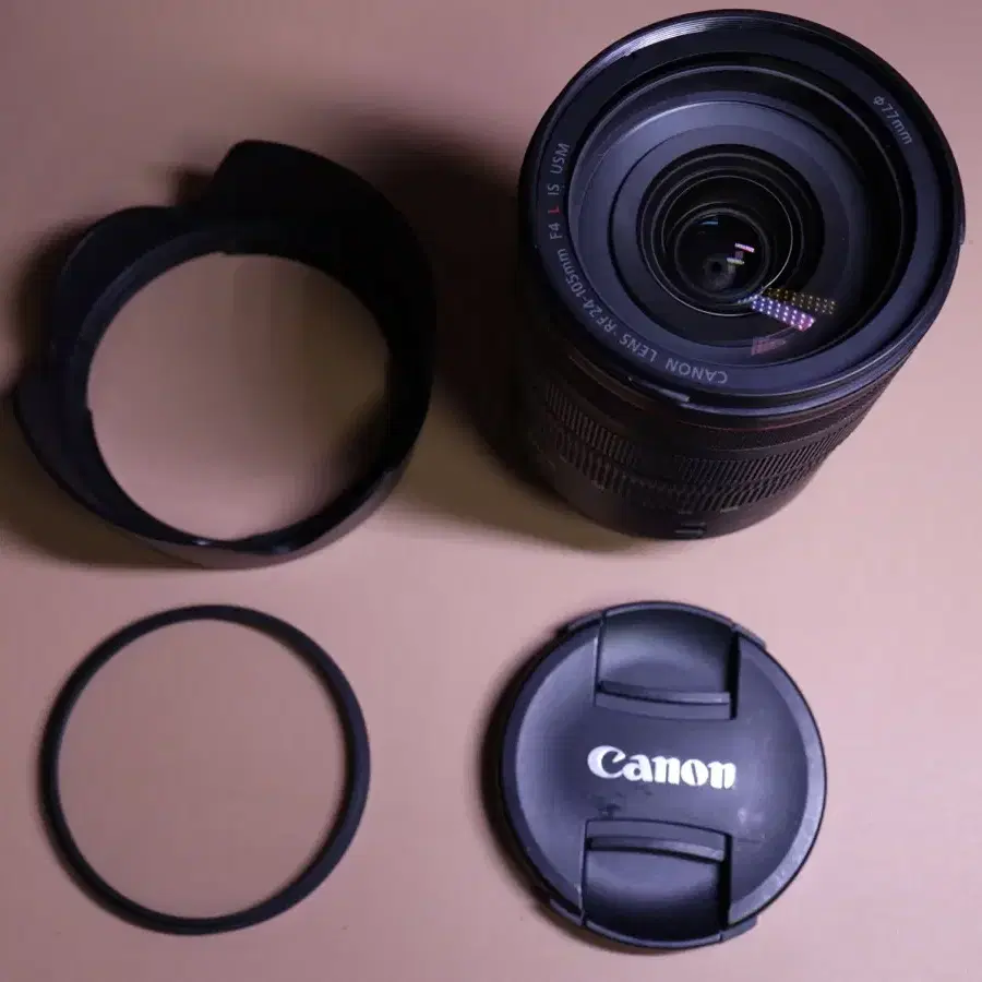 Canon RF 24-105 F4L 후드,켄코UV필터 포함