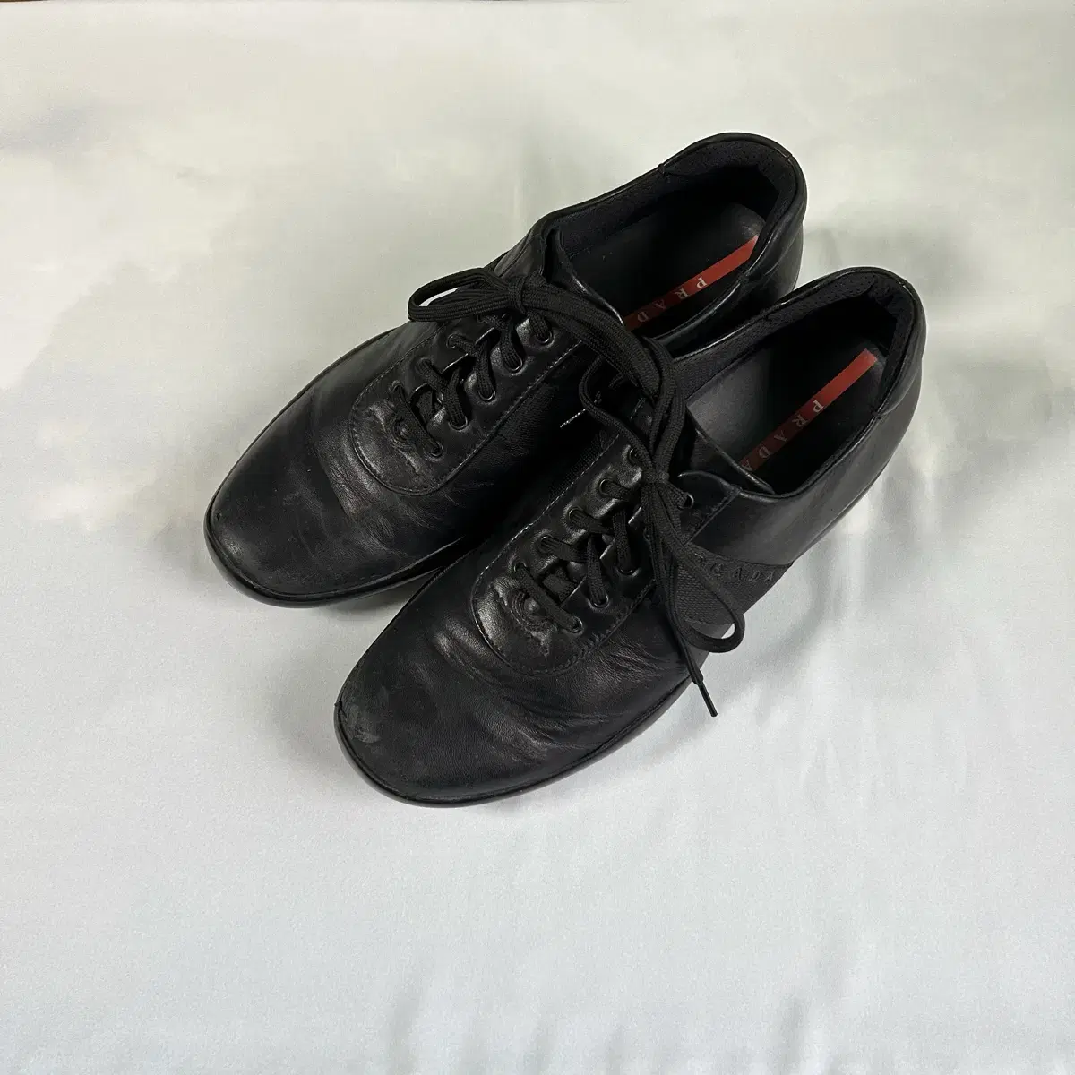 Prada sports lace up derby shoes