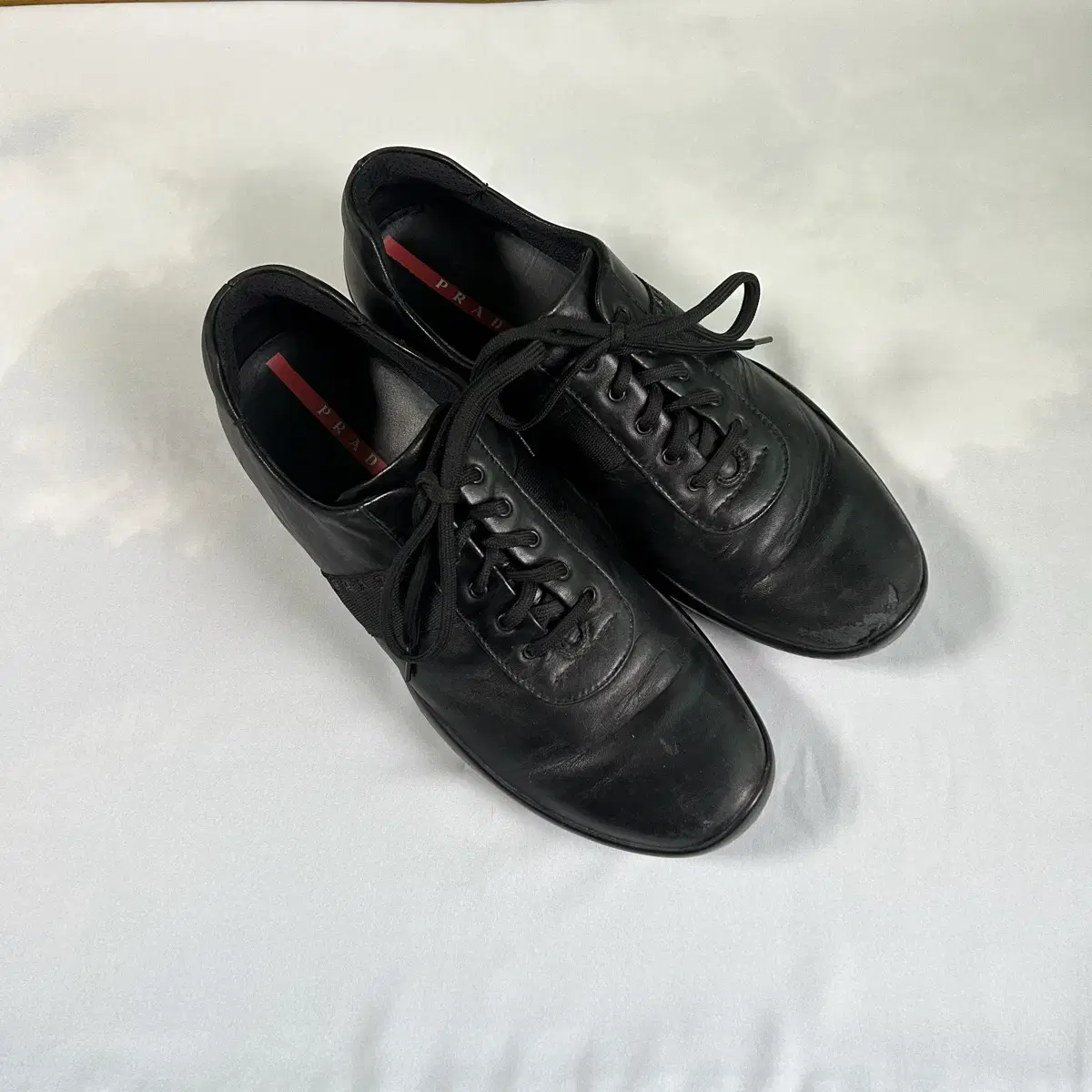 Prada sports lace up derby shoes