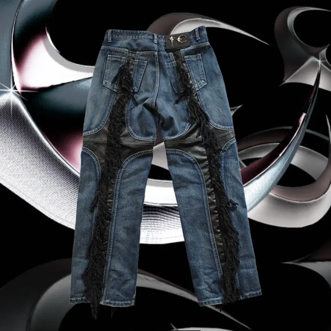 떠그클럽 Mohican Leather Denim Pants