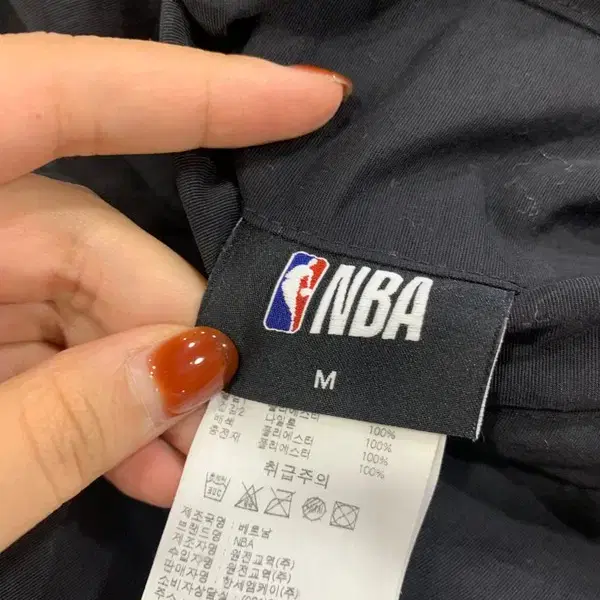 nba 골든스테이트 리버시블 플리스 자켓 M