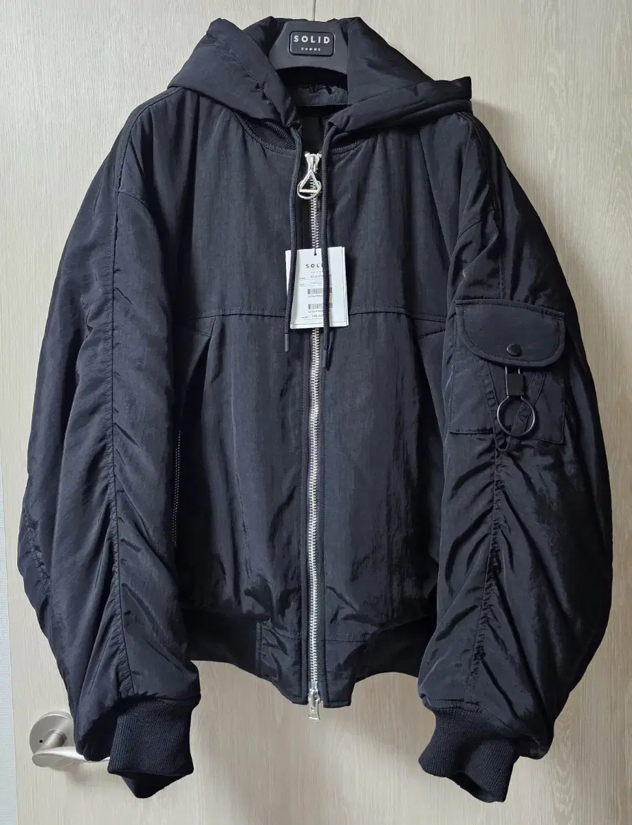 [Solid Homme][50] 23FW Nylon May One Hooded Jumper