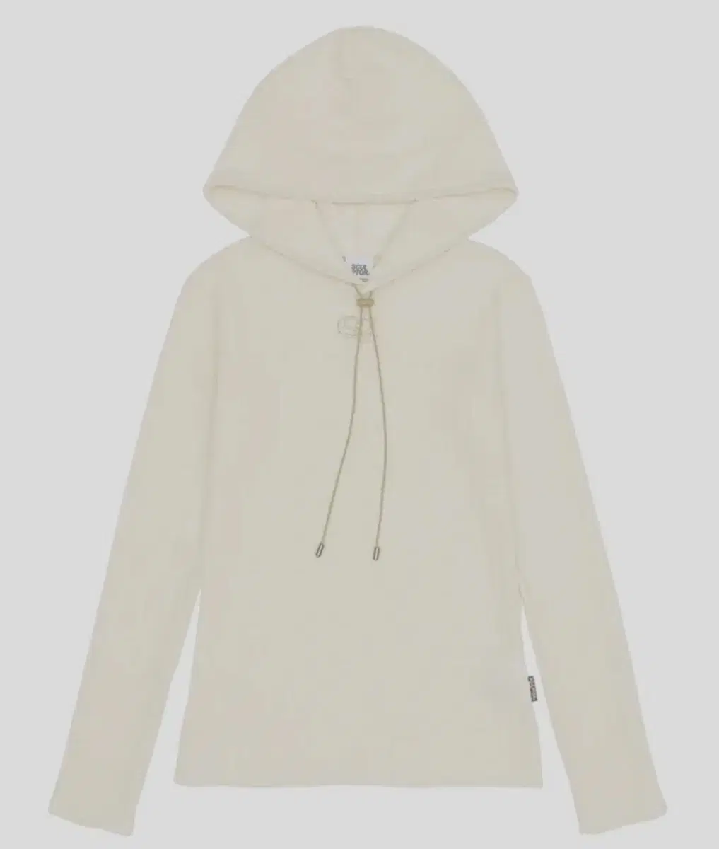 스컬프터 E-string Crinkle Hoodie Ivory