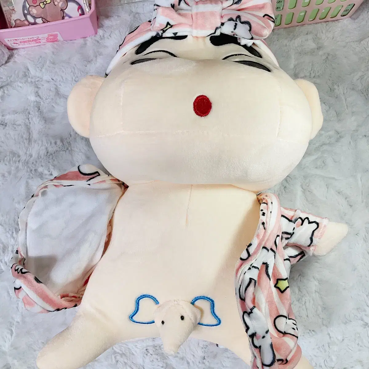 짱구 40cm 대형 목욕가운 인형