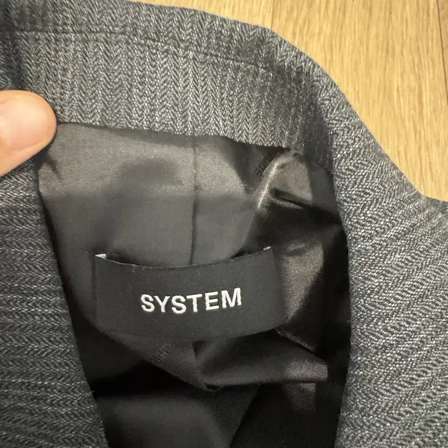 SYSTEM 시스템 엘보우 스티치 자켓