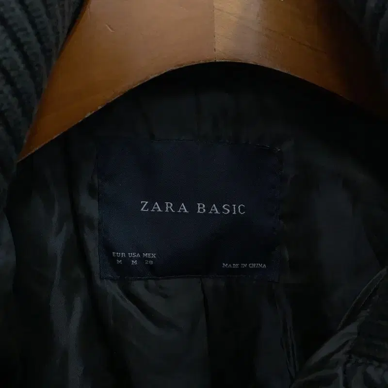 자라 ZARA 카키 퀄팅 집업 자켓 85 S03628