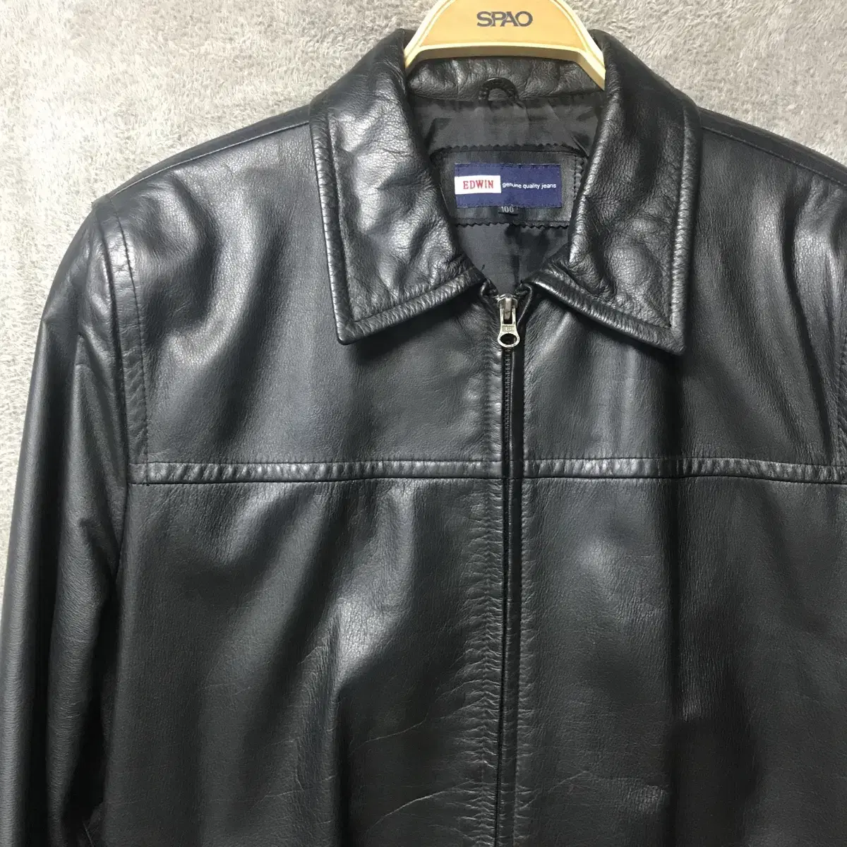 Edwin cowhide single rider jacket size 100