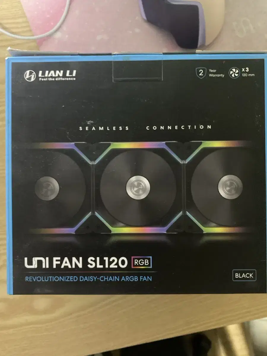 Lian Li Uni Fan SL120 RGB 쿨러 3개 세트