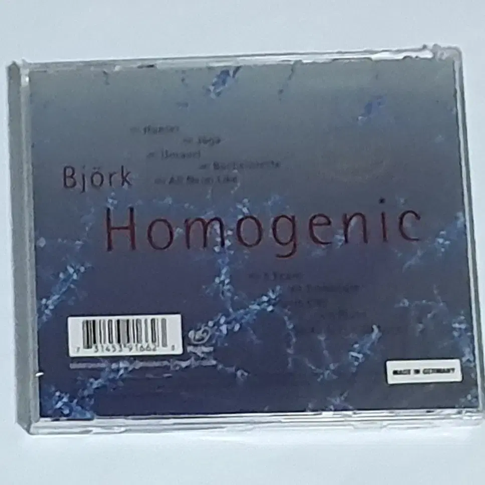 미개봉 비요크 Homogenic 앨범 시디 CD 뷔욕