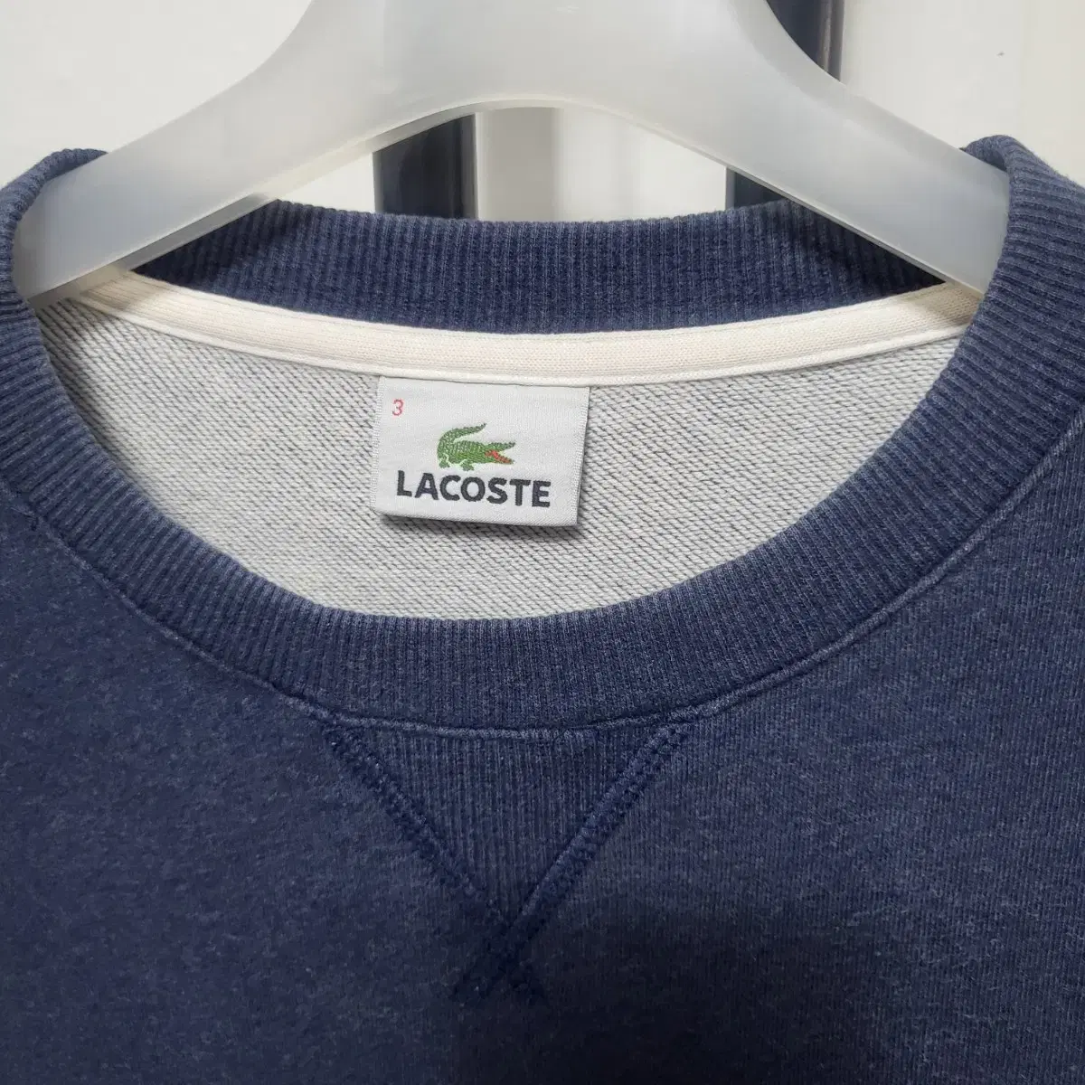 LACOSTE 라코스테 매장정품 빅로고 빈티지블루 맨투맨 90-95