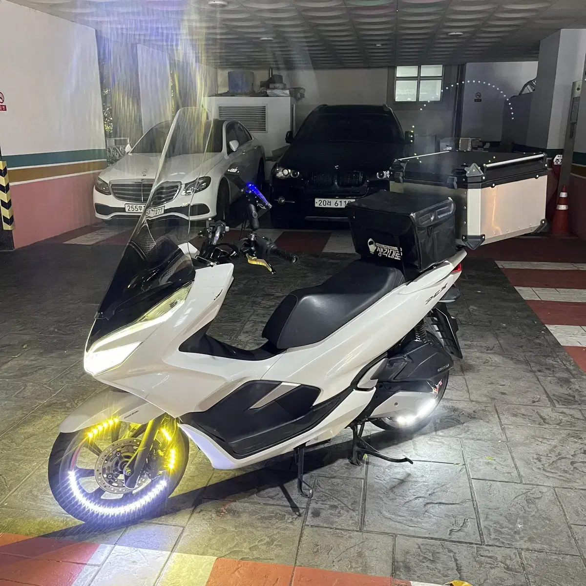 /2020년식 pcx125 불바퀴 배달셋팅차량 팝니다!/