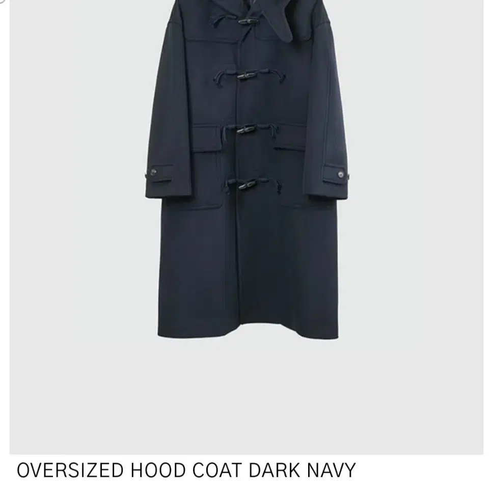 46) 포커페이스 OVERSIZED HOOD COAT DARK NAVY