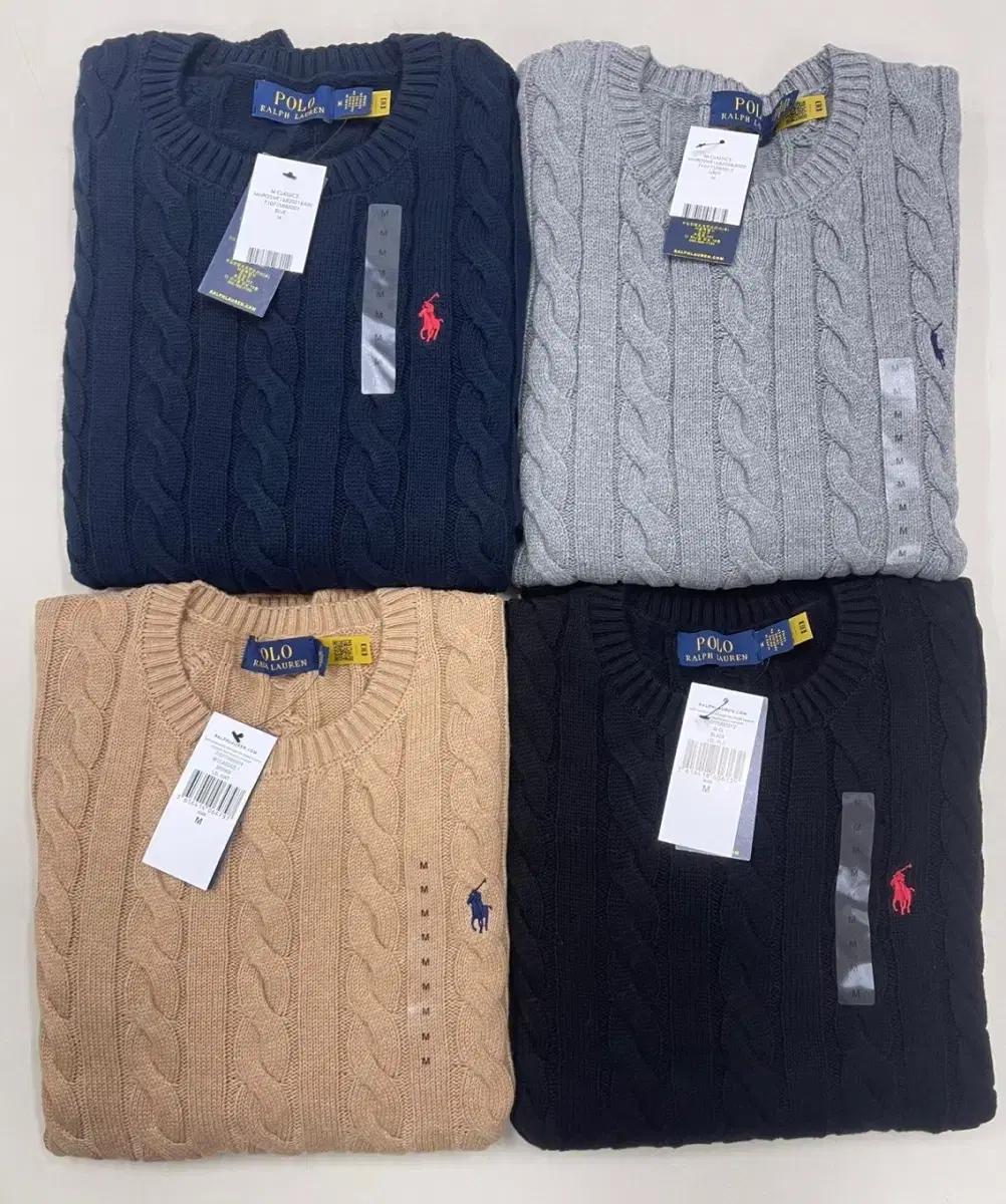 [New/Quality] Polo Unisex Cable Sweater Knit